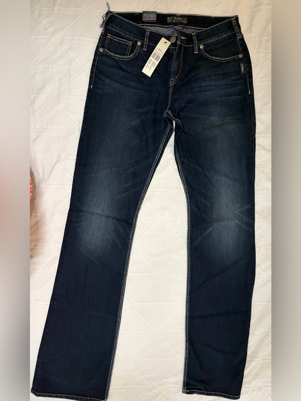 Silver Jeans Dark Indigo Straight Leg Women’s Jeans